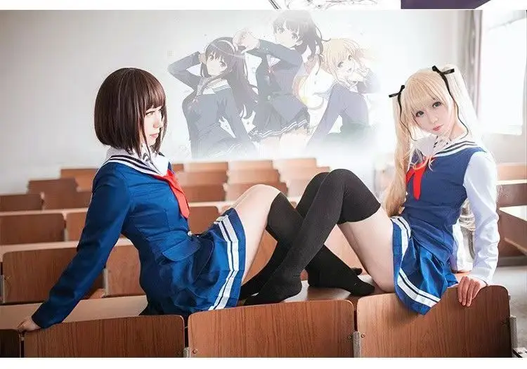 Saekano Cosplay Costume - Eriri, Megumi, Utaha Japanese School Uniform for Women
Saekano Cosplay Costume - Eriri, Megumi, Utaha Japanese School Uniform for Women