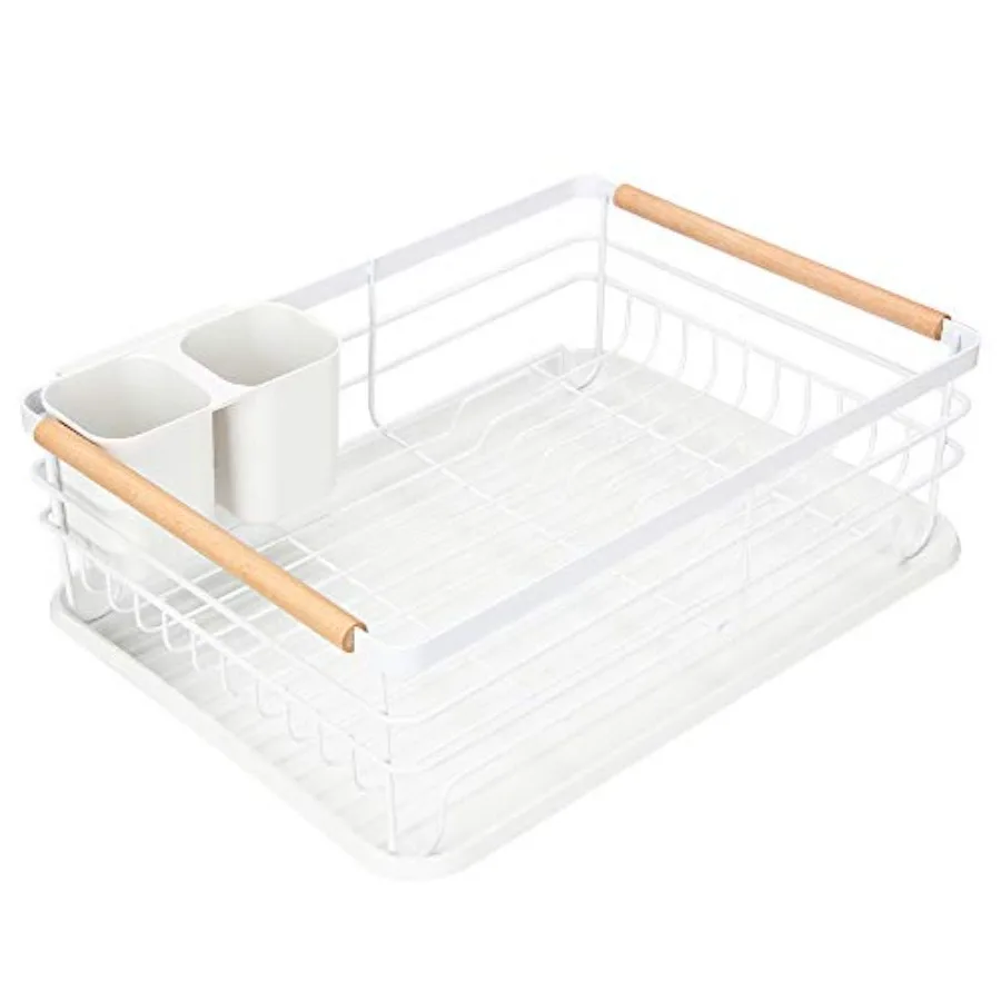 Modern Wood Handle Dish Rack and Drain Board 16.5 x 12 x 5.5 Kitchen Plate Cup Dish Drying Rack Tray Cutlery Dish Drainer
Modern Wood Handle Dish Rack and Drain Board 16.5 x 12 x 5.5 Kitchen Plate Cup Dish Drying Rack Tray Cutlery Dish Drainer