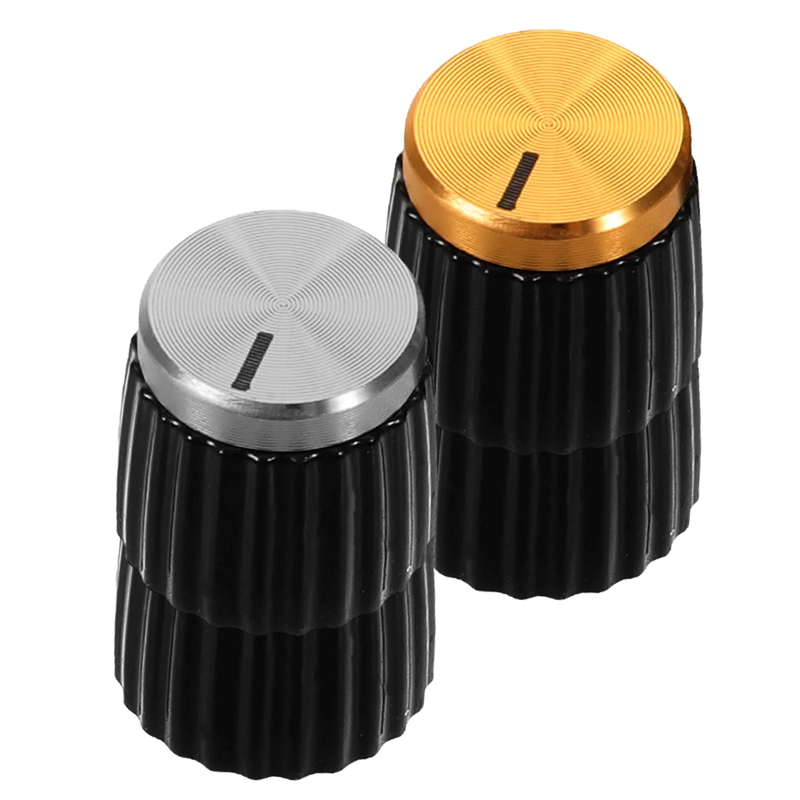 4Pcs Potentiometer Knobs Standard Size Audio Control Knobs for Electric Guitar Bass Amp Volume Tone Adjustment Upgrade
4Pcs Potentiometer Knobs Standard Size Audio Control Knobs for Electric Guitar Bass Amp Volume Tone Adjustment Upgrade