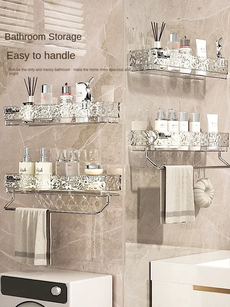 Home Furniture Bathroom Shelf Organizer- Wall Mounted Sink Storage Rack with No Drill Design
Home Furniture Bathroom Shelf Organizer- Wall Mounted Sink Storage Rack with No Drill Design