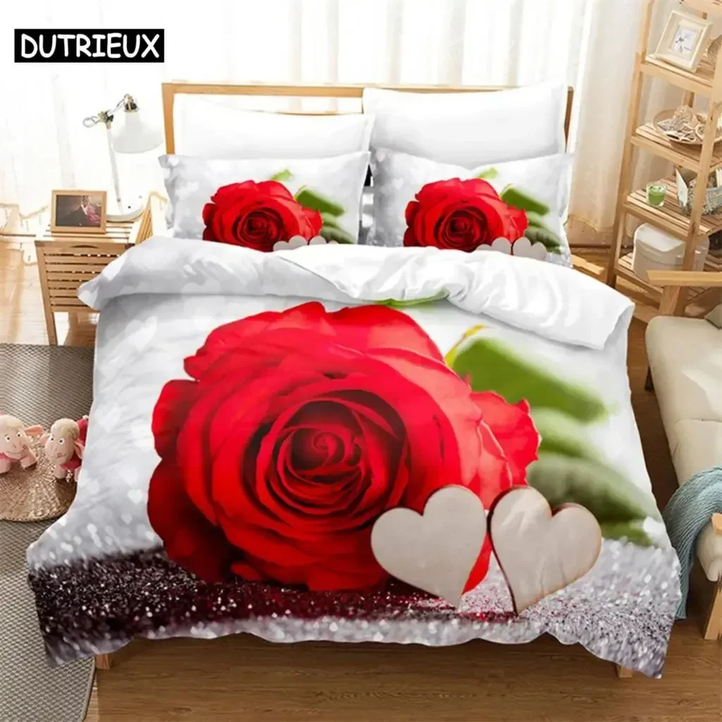 Luxury New 3D Print Red Rose Queen Bedding Set Duvet Cover Set Bedding Comforter Bedding Sets Bed Linen King Size Duvet Cover
Luxury New 3D Print Red Rose Queen Bedding Set Duvet Cover Set Bedding Comforter Bedding Sets Bed Linen King Size Duvet Cover