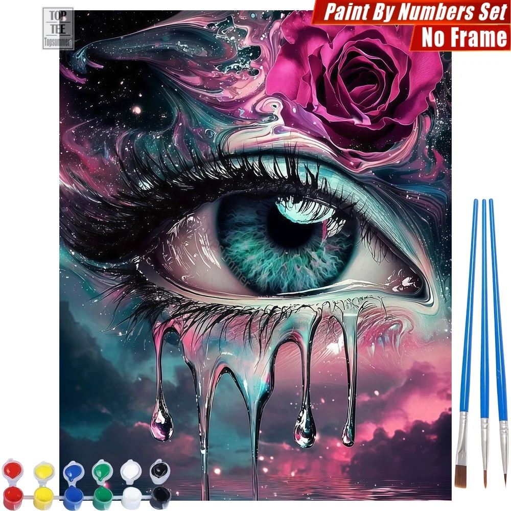 Blue Eye Tears DIY Digital Oil Painting Kit - Blue Eye Rose Home Bedroom Decor Teacher'S Day Gift For Teacher
Blue Eye Tears DIY Digital Oil Painting Kit - Blue Eye Rose Home Bedroom Decor Teacher'S Day Gift For Teacher
