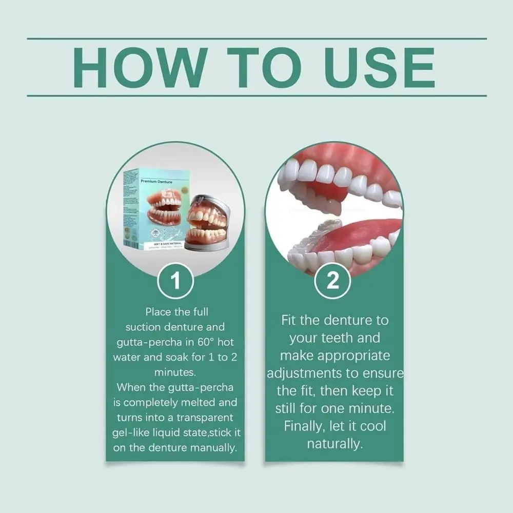 Resin Teeth Grooming Kit Soft Safe And Durable Full Set Dentures Instant Comfortable And Firm Denture Reline Kit
Resin Teeth Grooming Kit Soft Safe And Durable Full Set Dentures Instant Comfortable And Firm Denture Reline Kit