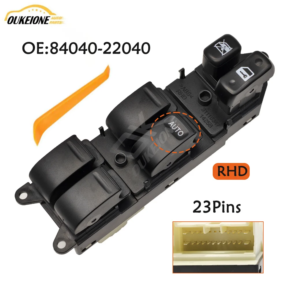 For Toyota Chaser Mark Cresta JZX100 1996-2001 Right Driver Side Electric Master Window Control Switch Lifter Button 84040-22040
For Toyota Chaser Mark Cresta JZX100 1996-2001 Right Driver Side Electric Master Window Control Switch Lifter Button 84040-22040