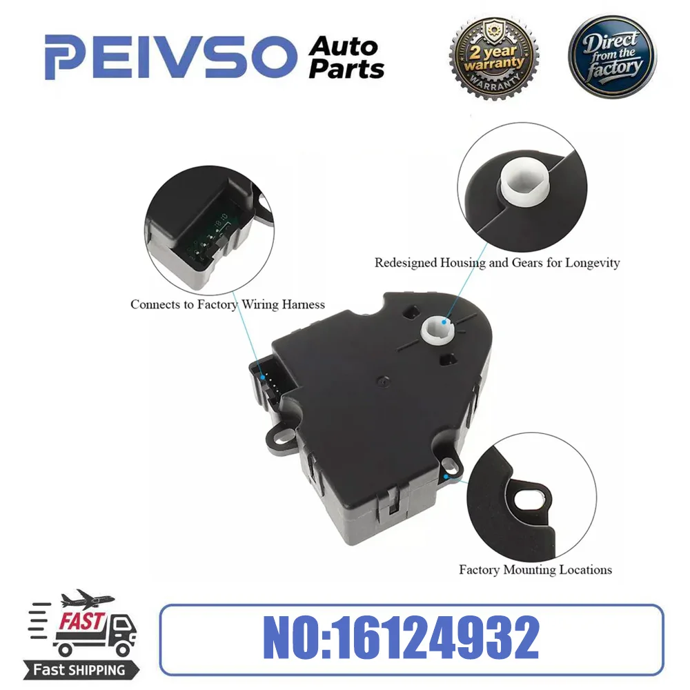 16124932 New HVAC Heater Blend Door Actuator for Chevrolet C/K 1500 2500 3500 Buick Pontiac
16124932 New HVAC Heater Blend Door Actuator for Chevrolet C/K 1500 2500 3500 Buick Pontiac
