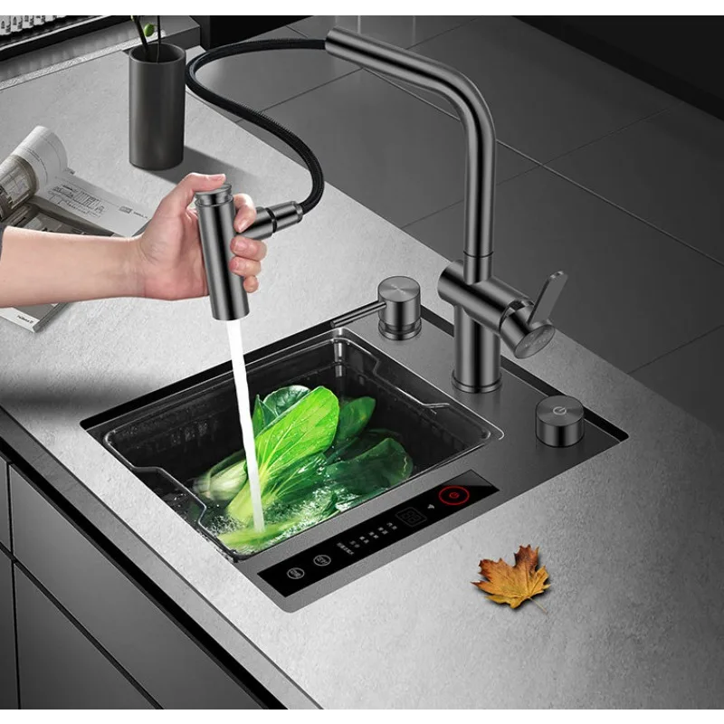 Intelligent purification sink fruit and vegetable cleaning machine sink water catalyst disinfection pesticide residue removal
Intelligent purification sink fruit and vegetable cleaning machine sink water catalyst disinfection pesticide residue removal