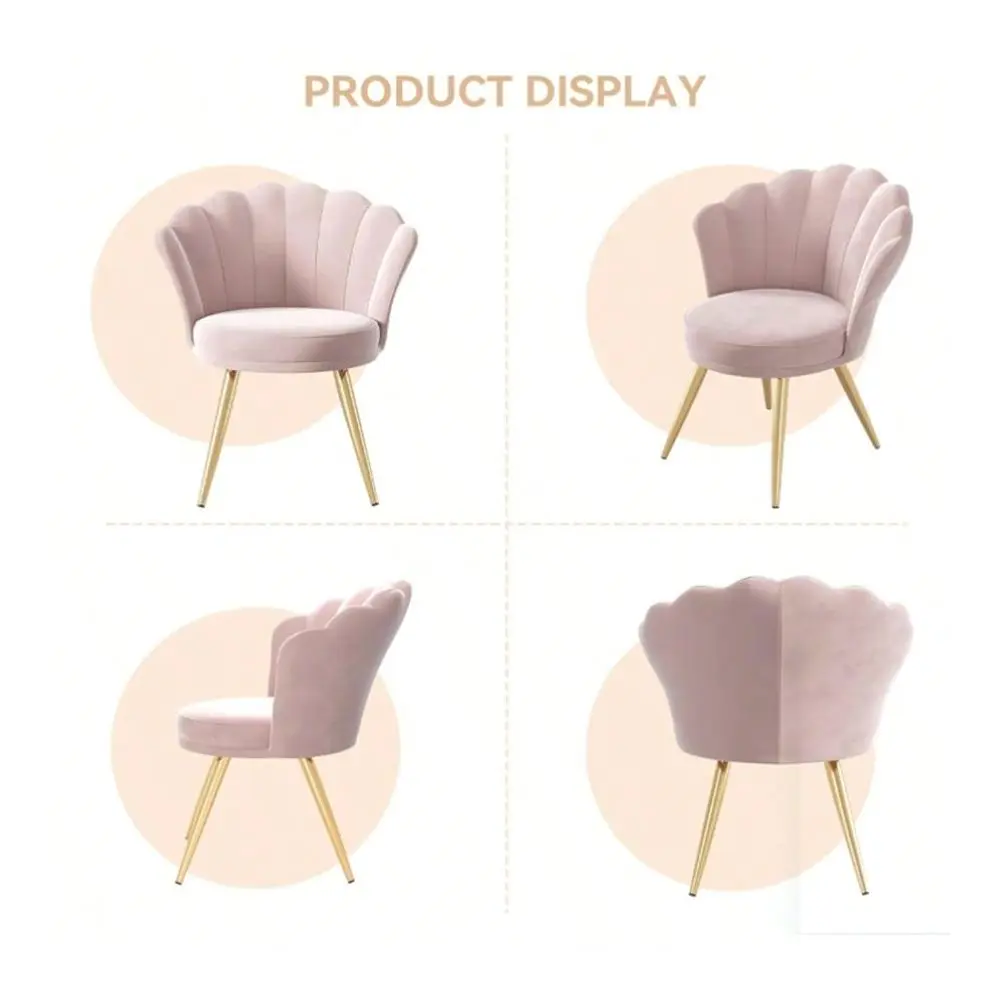 Velvet Accent Chair With Gold Metal Legs, Vanity Chair For Makeup Room, Upholstered Guest Chair For Living Room, Side Chair For
Velvet Accent Chair With Gold Metal Legs, Vanity Chair For Makeup Room, Upholstered Guest Chair For Living Room, Side Chair For
