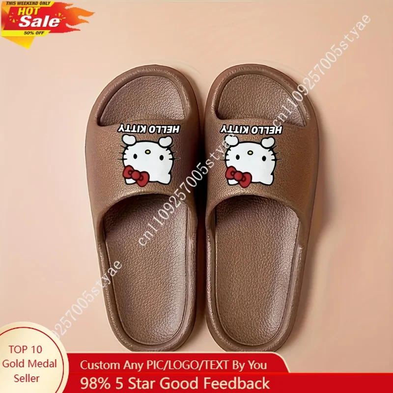 Hello Kitty Leather Slippers Unisex Comfortable EVA Non Slip Flip-Flops Minimalist Striped Design All-Season Wear Hand Washable
Hello Kitty Leather Slippers Unisex Comfortable EVA Non Slip Flip-Flops Minimalist Striped Design All-Season Wear Hand Washable