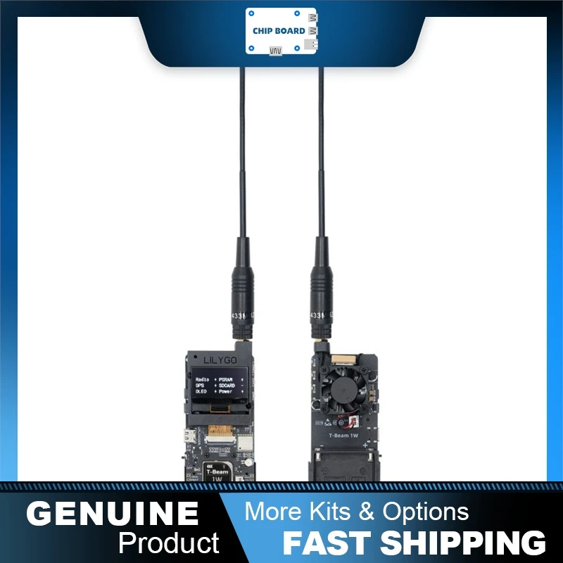 T-Beam 1W ESP32-S3 LoRa SX1262 (830–945MHz) module with 1.3" OLED and GPS, compatible with F550 battery
T-Beam 1W ESP32-S3 LoRa SX1262 (830–945MHz) module with 1.3" OLED and GPS, compatible with F550 battery
