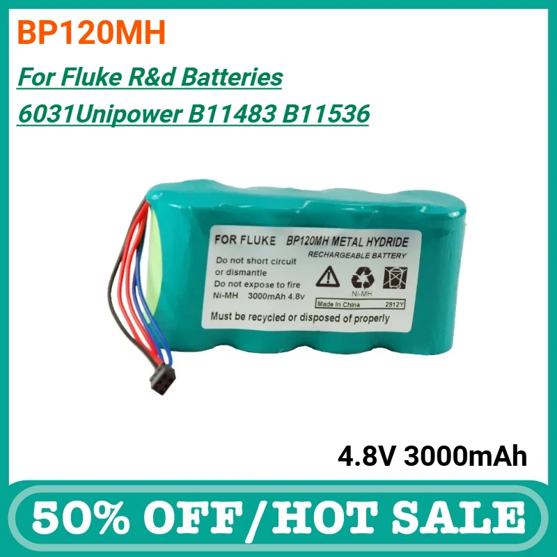 BP120MH 3000mAh Battery for Fluke B11483 Scopemeter 120 43 Power Quality Analyzers for Fluke 43B BP124S BP124 125S 125 B11536
BP120MH 3000mAh Battery for Fluke B11483 Scopemeter 120 43 Power Quality Analyzers for Fluke 43B BP124S BP124 125S 125 B11536