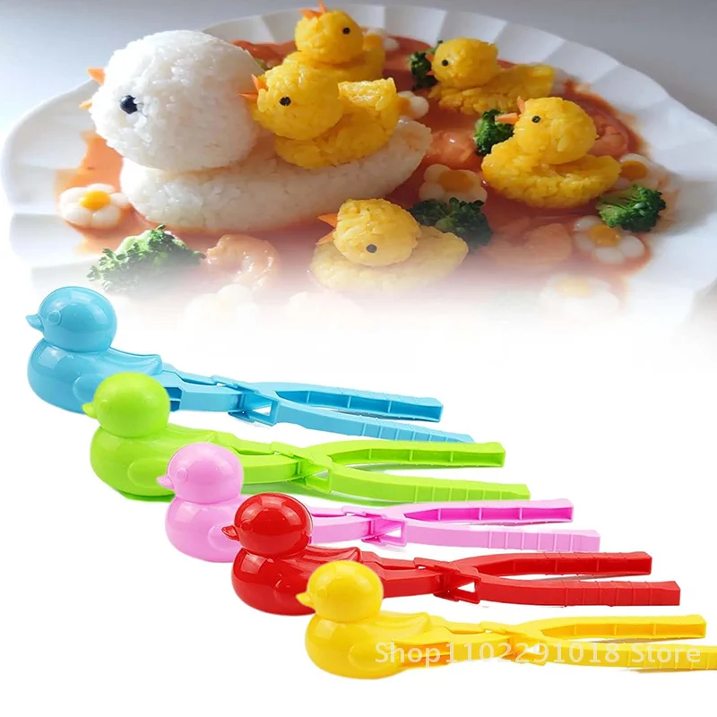 Cute Duck Shaped Rice Mold Maker Clip Children Outdoor Plastic Duck Rice Mold DIY Snowball Maker Sushi Mold
Cute Duck Shaped Rice Mold Maker Clip Children Outdoor Plastic Duck Rice Mold DIY Snowball Maker Sushi Mold