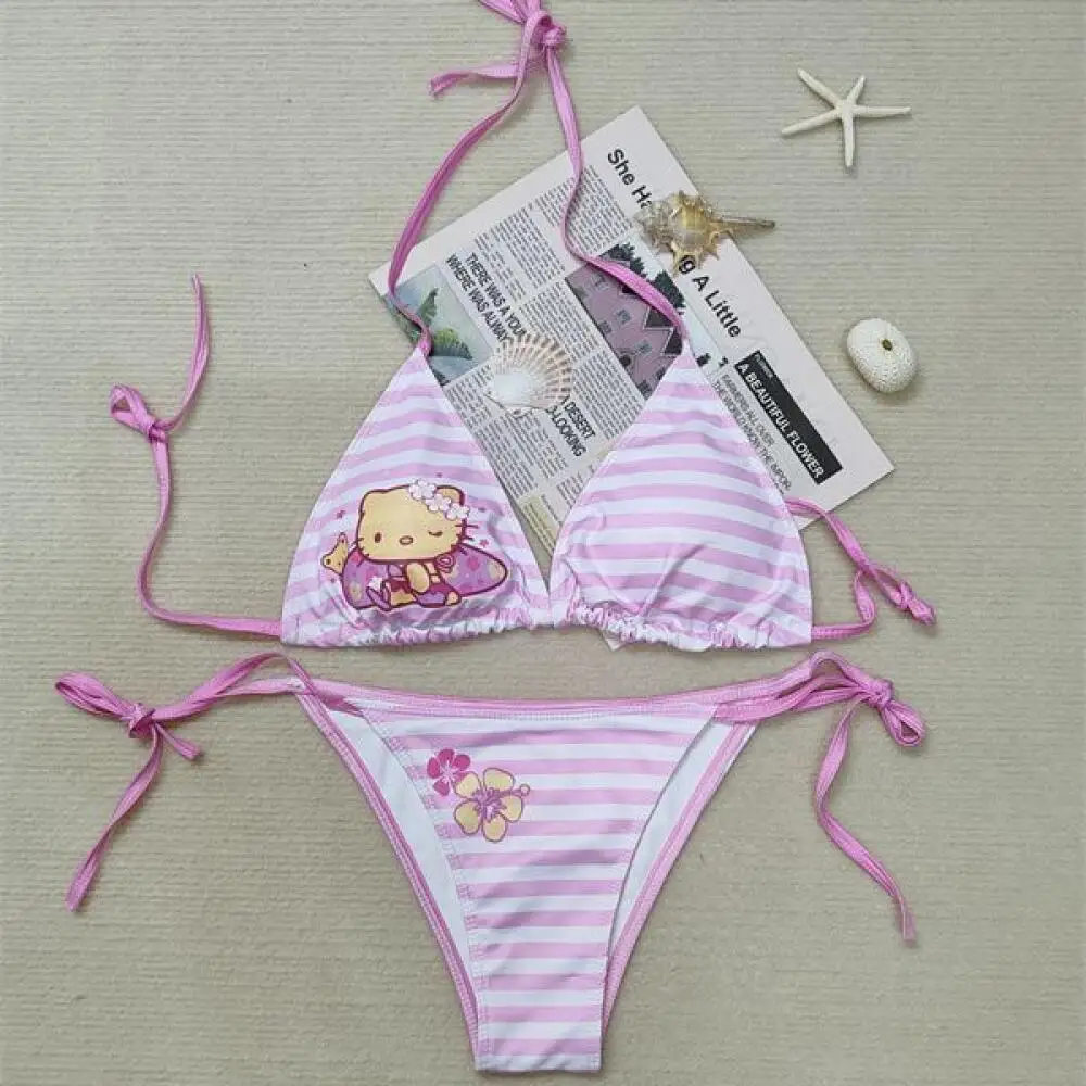 Kawaii Bikini Y2K Hello Kitty Woman Swimsuit Sanrio Anime Cute Cartoon Hot Girls Sexy Underwear Bra Panties Set Beach Vacation
Kawaii Bikini Y2K Hello Kitty Woman Swimsuit Sanrio Anime Cute Cartoon Hot Girls Sexy Underwear Bra Panties Set Beach Vacation
