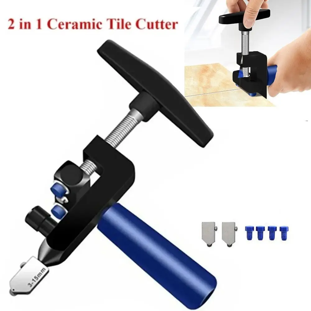 Manual Operation Glass Tile Cutter 2 In 1 Hand-Held Tile Opener Breaker Scribing Wheel Breaking Ceramic Tile Cutting
Manual Operation Glass Tile Cutter 2 In 1 Hand-Held Tile Opener Breaker Scribing Wheel Breaking Ceramic Tile Cutting