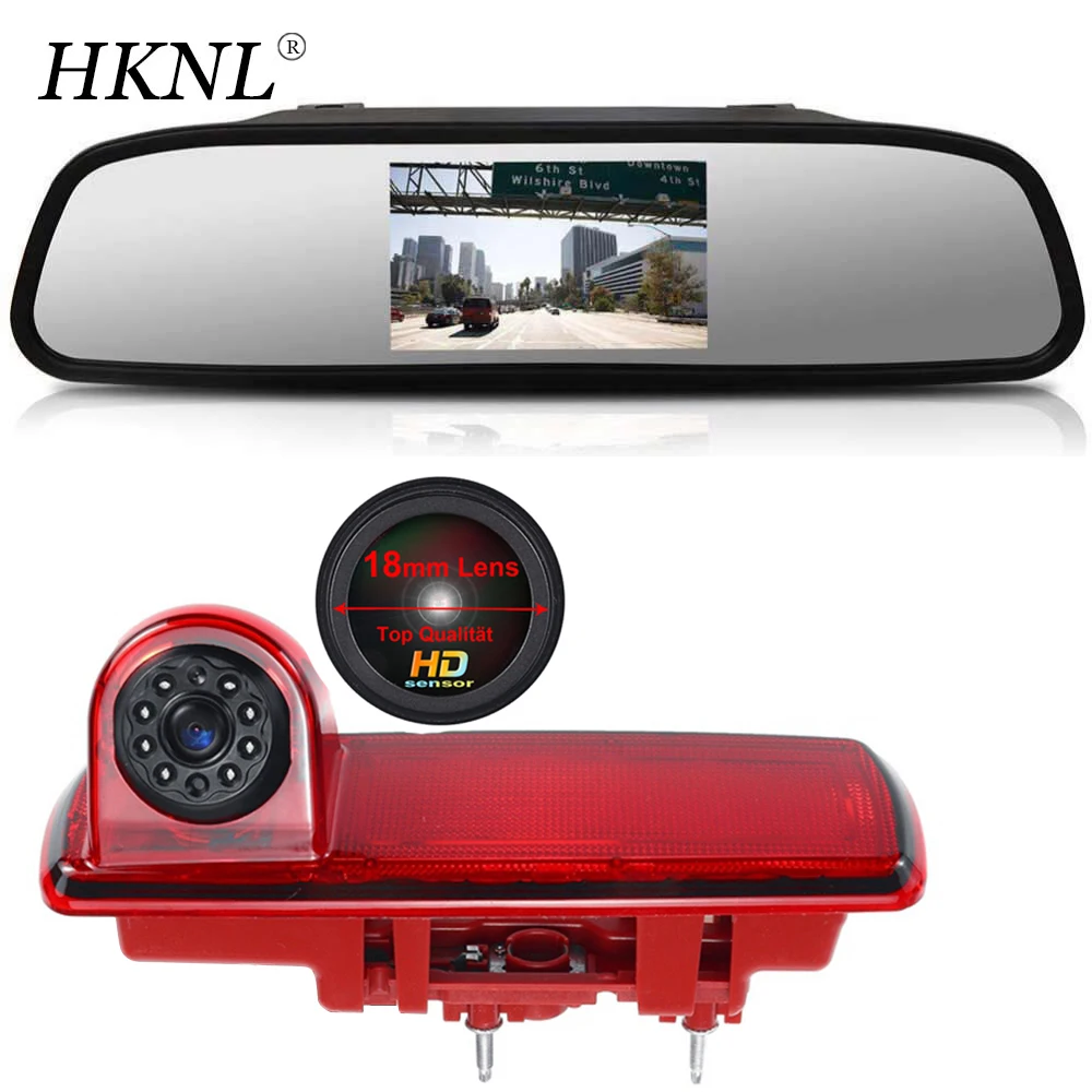 HKNL HD CCD Car Reverse Camera+Mirror For Opel Vauxhall Vivaro Fiat Talento Nissan NV300 Primastar Renault Traffic 3 Brake Light
HKNL HD CCD Car Reverse Camera+Mirror For Opel Vauxhall Vivaro Fiat Talento Nissan NV300 Primastar Renault Traffic 3 Brake Light