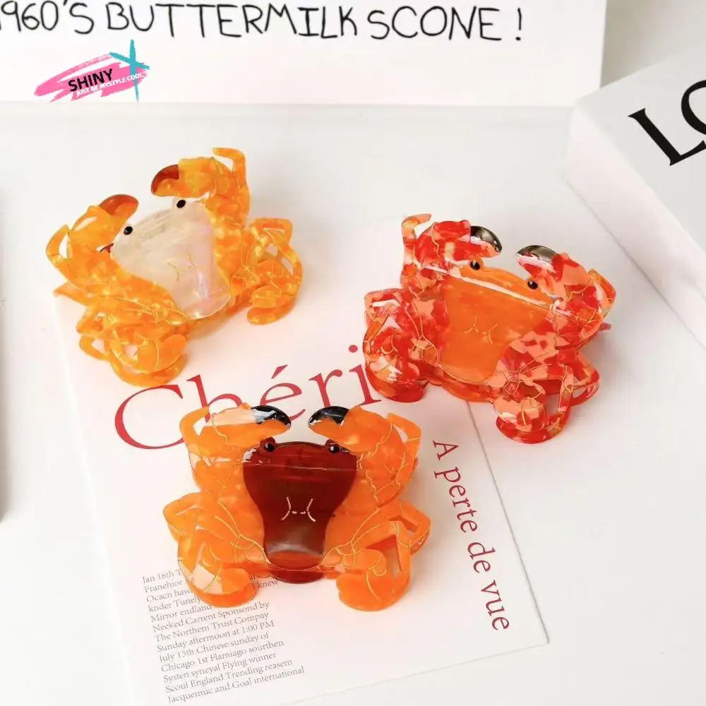 Personalized Sweet Crab Acetate Hair Clip Geometry Lovely Ocean Animal Shark Clip Ponytail Clip Novetly Creative Hair Claw Girls
Personalized Sweet Crab Acetate Hair Clip Geometry Lovely Ocean Animal Shark Clip Ponytail Clip Novetly Creative Hair Claw Girls