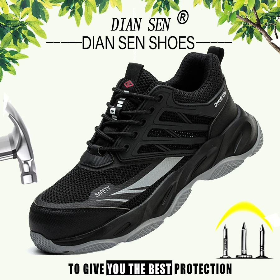 New Breathable Safety Shoes Men Anti-smash Anti-puncture Work Fashion Men Sport Security Protective Boots Men Hiking shoes
New Breathable Safety Shoes Men Anti-smash Anti-puncture Work Fashion Men Sport Security Protective Boots Men Hiking shoes