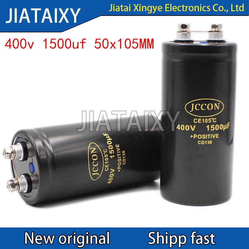 1Pcs 400v 1500uf 50x105MM inverter welding machine bolt/screw foot capacitor 50x105
1Pcs 400v 1500uf 50x105MM inverter welding machine bolt/screw foot capacitor 50x105