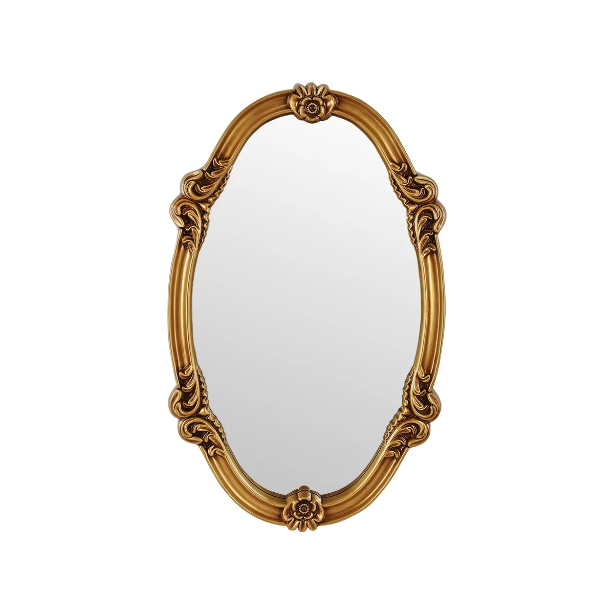 French retro European wall-mounted decorative mirror oval bathroom mirror
French retro European wall-mounted decorative mirror oval bathroom mirror