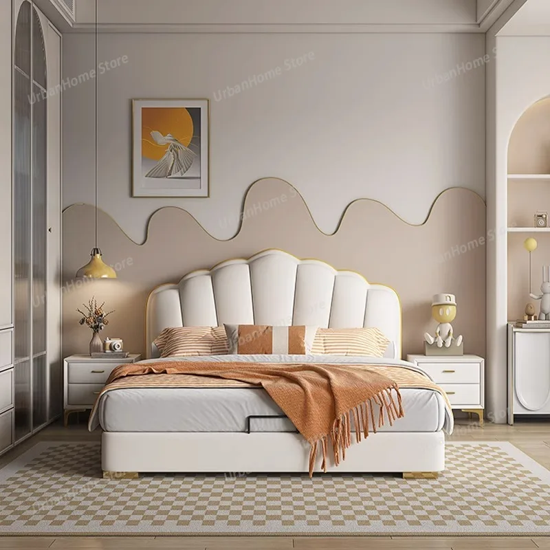 Princess White Beds Double Frame Beauty Kawaii Luxury Modern Bed Minimalist Design Simple Wedding Wood Cama Casal Furniture
Princess White Beds Double Frame Beauty Kawaii Luxury Modern Bed Minimalist Design Simple Wedding Wood Cama Casal Furniture