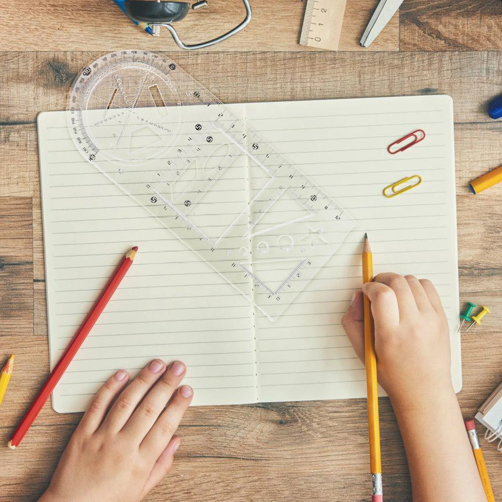 1Set Geometric Drawing Stencils Multi-Functional Students Architectural Drafting Tool Drawing Supplies Artist Tool
1Set Geometric Drawing Stencils Multi-Functional Students Architectural Drafting Tool Drawing Supplies Artist Tool