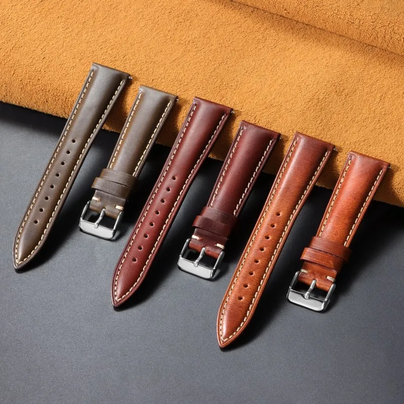 18mm 19mm 20mm 21mm 22mm Quick Release Retro Oil wax Cowhide Watch Strap Metal Pin Buckle Band for Universal Watch Bracelet
18mm 19mm 20mm 21mm 22mm Quick Release Retro Oil wax Cowhide Watch Strap Metal Pin Buckle Band for Universal Watch Bracelet