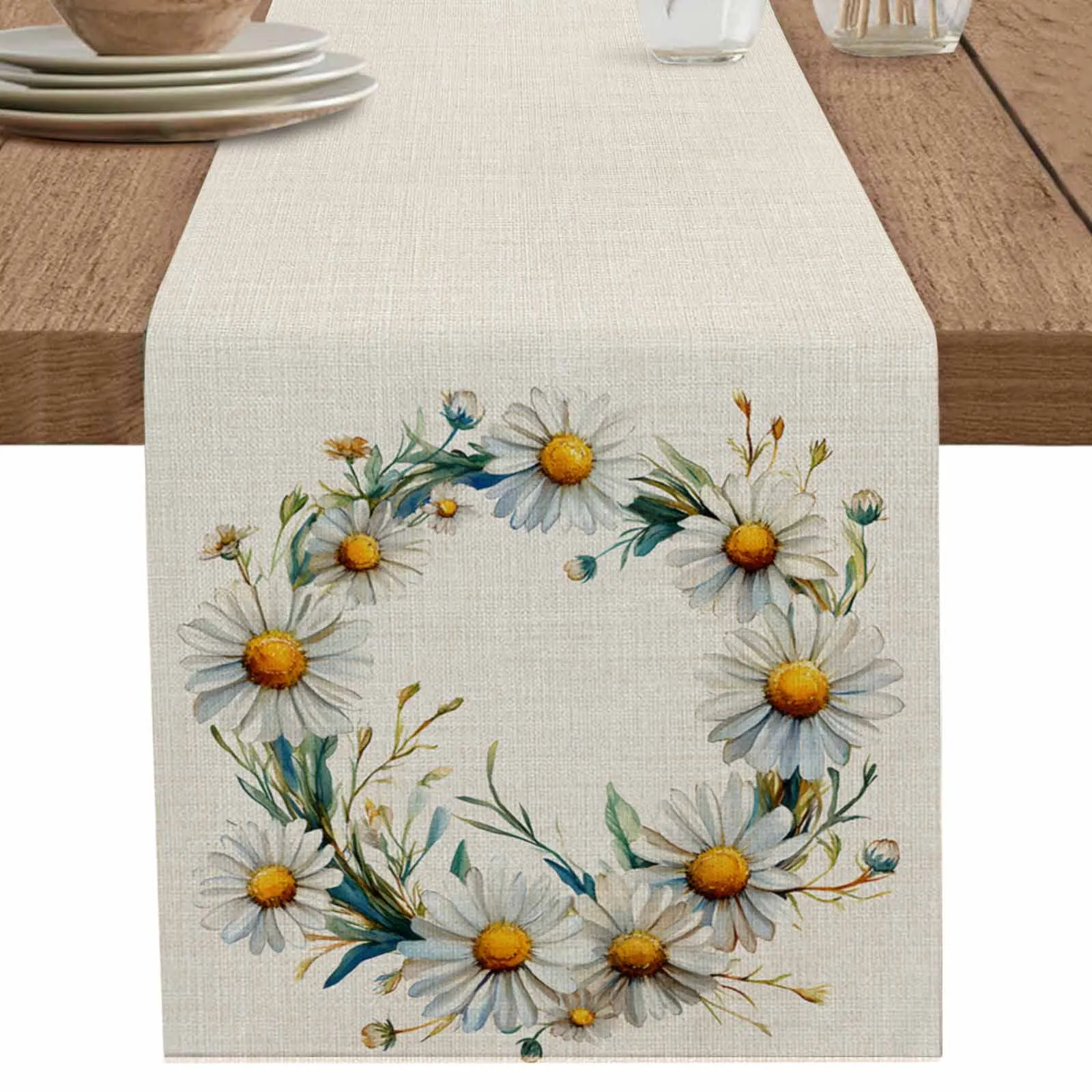 Linen Background Circle Flower Table Runners Wedding Party Decor Kitchen Placemat Home Coffee Decor Dining Tableware Pads
Linen Background Circle Flower Table Runners Wedding Party Decor Kitchen Placemat Home Coffee Decor Dining Tableware Pads