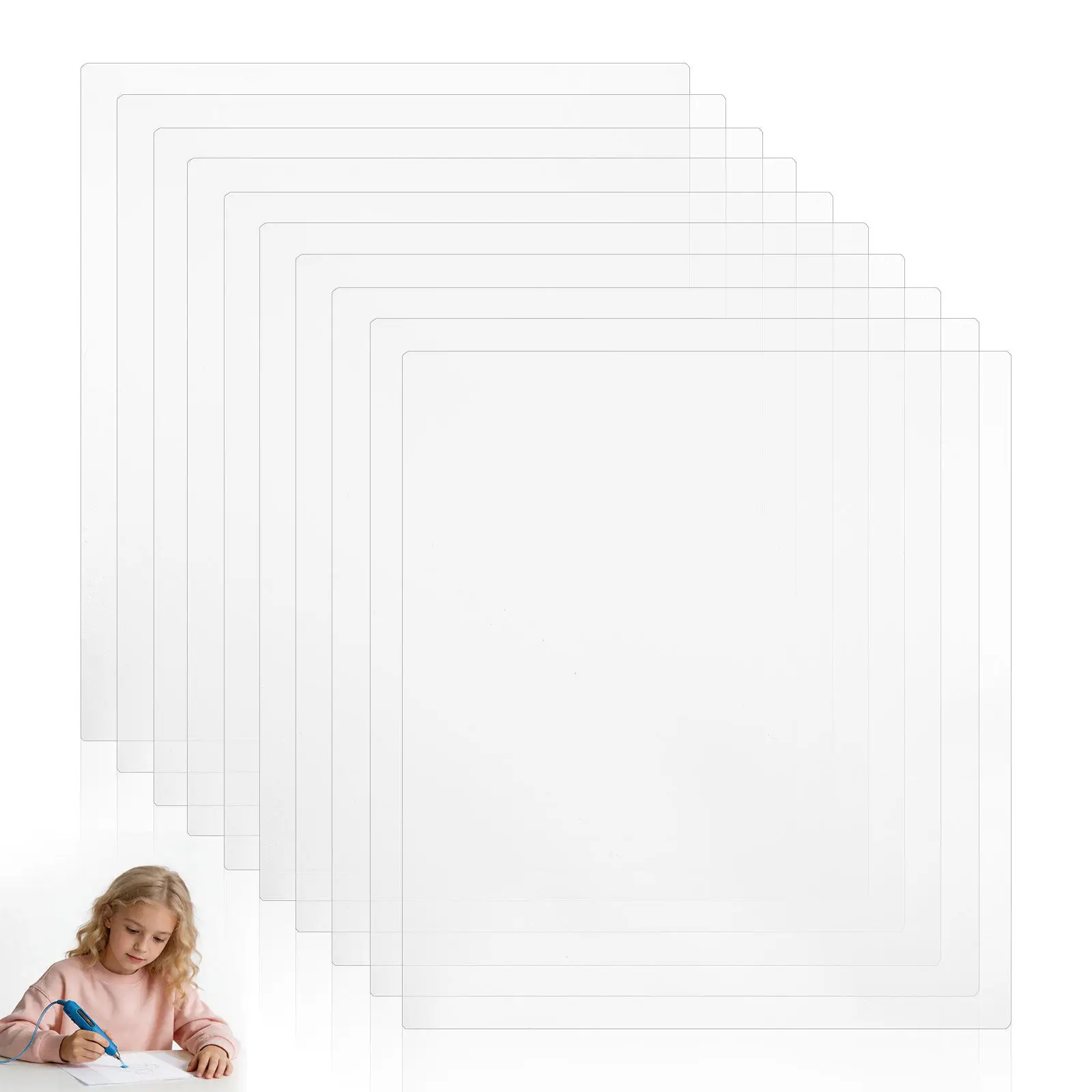 10Pcs 3D Pen Tracing Boards Clear PVC Drawing Mats Transparent DIY 3D Printing Pen Templates Craft Accessories
10Pcs 3D Pen Tracing Boards Clear PVC Drawing Mats Transparent DIY 3D Printing Pen Templates Craft Accessories
