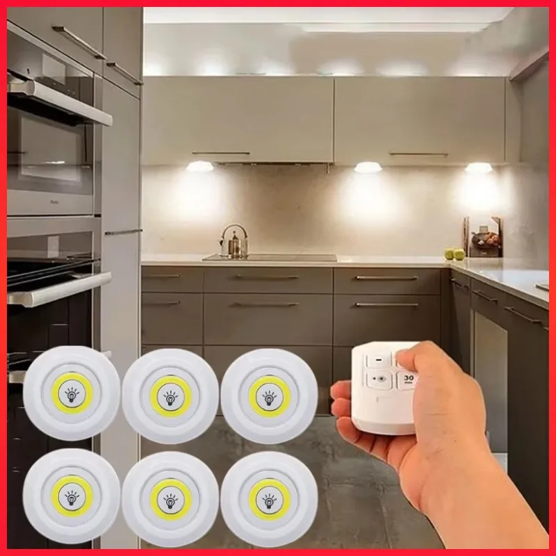 LED Under Cabinet Light Wireless Remote Control Dimmable Wardrobe Home Bedroom Kitchen Closet Light 3W Bright Night Light
LED Under Cabinet Light Wireless Remote Control Dimmable Wardrobe Home Bedroom Kitchen Closet Light 3W Bright Night Light