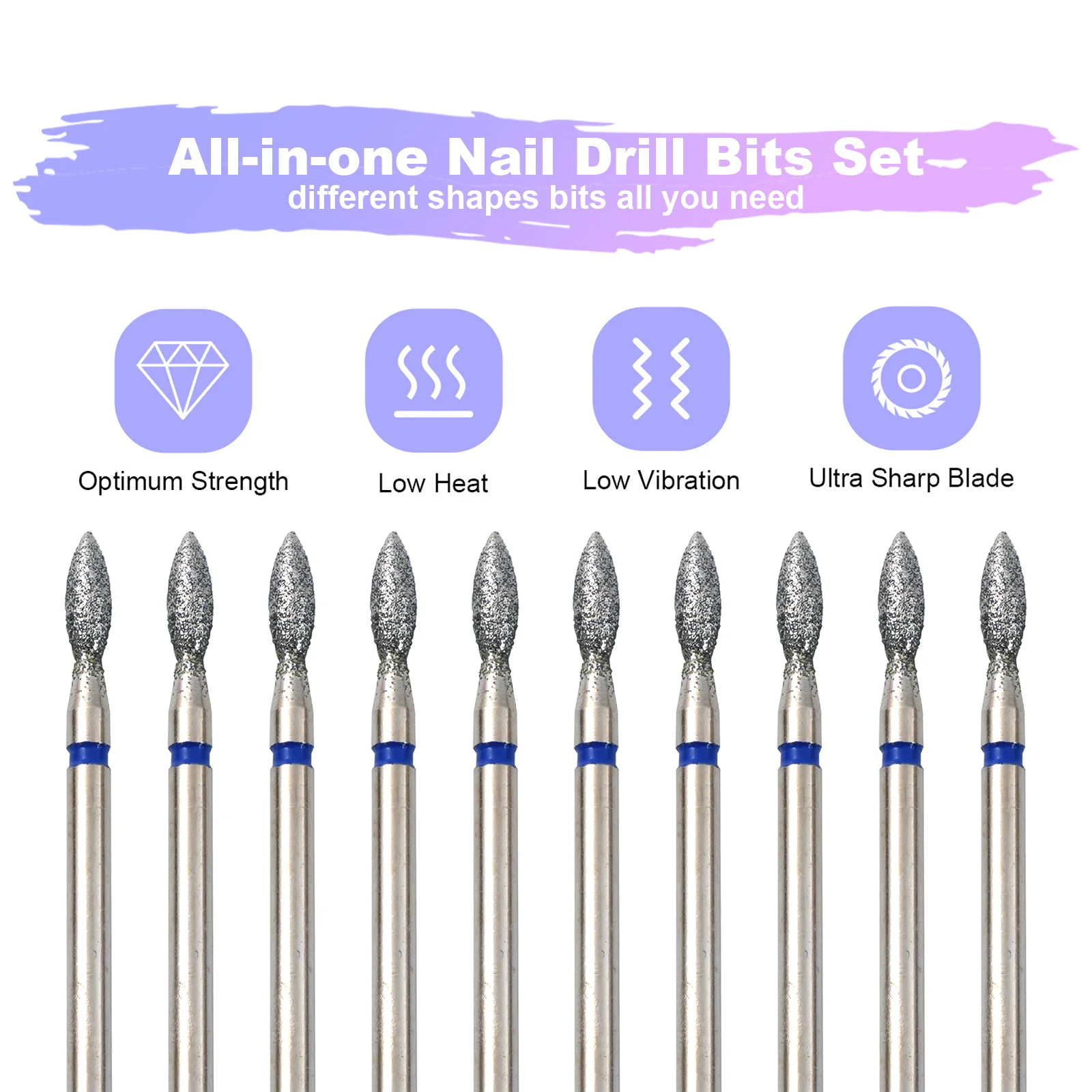 10Pcs Cutters for Manicure Diamond Nail Drill Bit Set of Milling Diamond Bit Milling Cutter Nail Bits for Nail Drill Machine
10Pcs Cutters for Manicure Diamond Nail Drill Bit Set of Milling Diamond Bit Milling Cutter Nail Bits for Nail Drill Machine