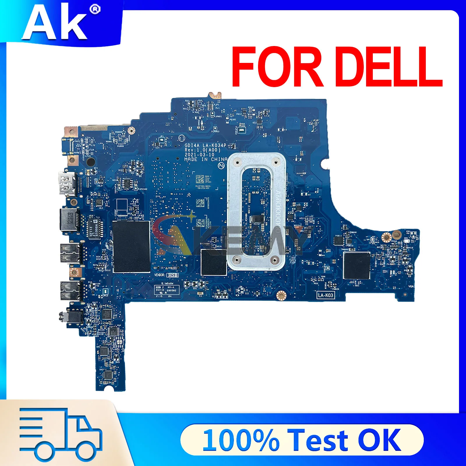 LA-K034P 0FTXD9 Mainboard For DELL Vostro 3400 3500 Inspiron 3501 0GGCMJ 0XGX0C Laptop Motherboard I3 I5 I7 11th Gen Tested OK
LA-K034P 0FTXD9 Mainboard For DELL Vostro 3400 3500 Inspiron 3501 0GGCMJ 0XGX0C Laptop Motherboard I3 I5 I7 11th Gen Tested OK