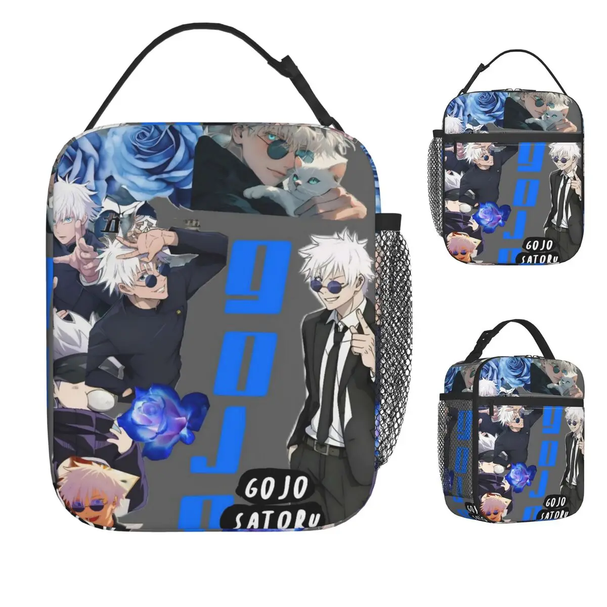 Satoru Gojo Anime Lunch Bag Japanese Manga Special Grade Teacher Lunch Box For Girls Thermal Tote Handbags Oxford Cooler Bag
Satoru Gojo Anime Lunch Bag Japanese Manga Special Grade Teacher Lunch Box For Girls Thermal Tote Handbags Oxford Cooler Bag