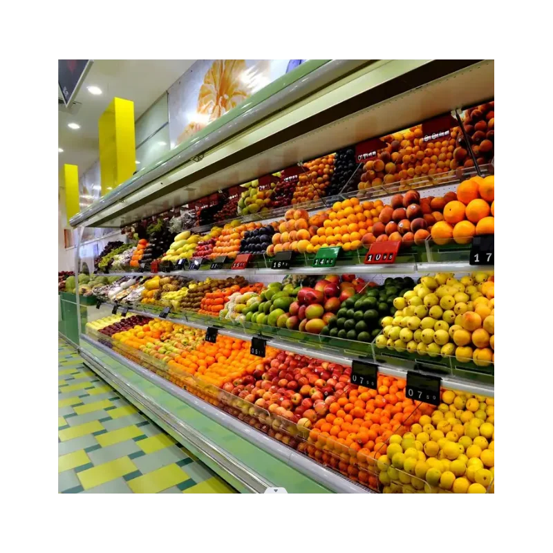FOODLINE Customized Supermarket Fruit and Vegetable Air Cooling System Refrigerated Display Cabinet Open Front Area Commercial
FOODLINE Customized Supermarket Fruit and Vegetable Air Cooling System Refrigerated Display Cabinet Open Front Area Commercial