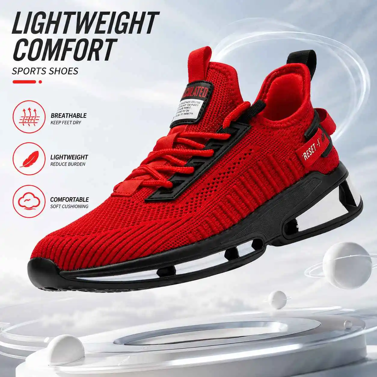 Baasploa Men's Lifestyle Walking Trainers Breathable Knit Upper Sneakers Lightweight Casual Footwear for Daily Activities
Baasploa Men's Lifestyle Walking Trainers Breathable Knit Upper Sneakers Lightweight Casual Footwear for Daily Activities