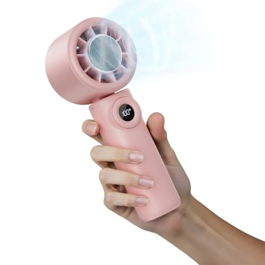 Handheld Fan: Portable Small Ice Cooling Plate- 4000mAh Rechargeable 100 Gear High-Speed Turbo 10500 RPM - Personal Foldable Ba
Handheld Fan: Portable Small Ice Cooling Plate- 4000mAh Rechargeable 100 Gear High-Speed Turbo 10500 RPM - Personal Foldable Ba