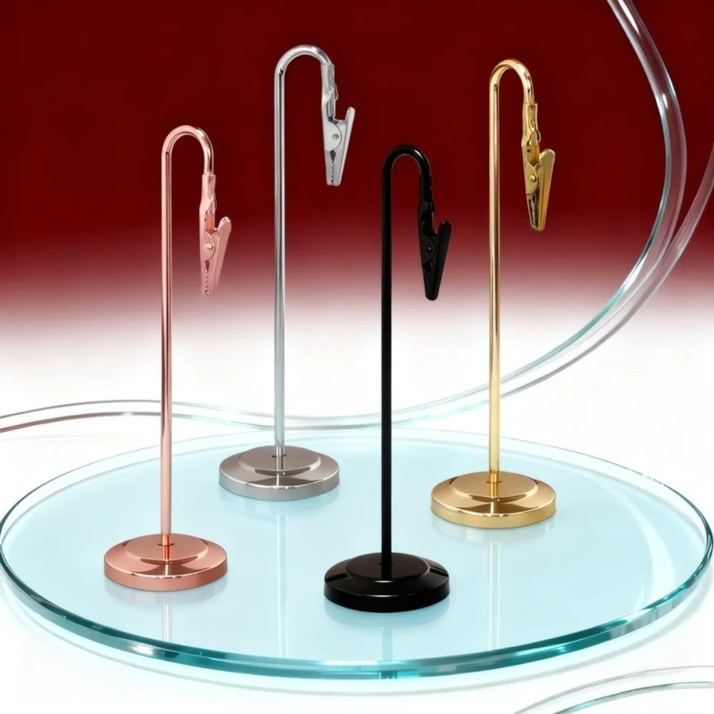 Romantic Metal Place Card Holder Sturdy Construction Metallic Note Clip Stand Non-Slip Base Alligator Clamp Holder
Romantic Metal Place Card Holder Sturdy Construction Metallic Note Clip Stand Non-Slip Base Alligator Clamp Holder