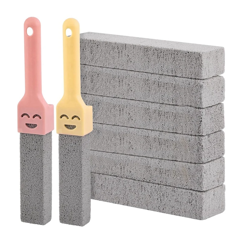 Flash Trend 20258-Pack Cleaning Pumice Stones With 2 Universal Handles, Grey Pumice Cleaner For Cleaning Toilets, Bathrooms, Kit
Flash Trend 20258-Pack Cleaning Pumice Stones With 2 Universal Handles, Grey Pumice Cleaner For Cleaning Toilets, Bathrooms, Kit