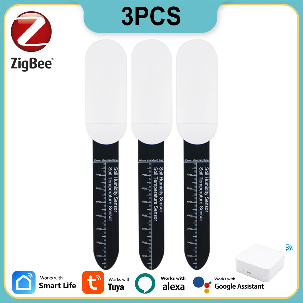 2/3 шт. умный тестер почвы ZigBee, измеритель температуры, датчик влажности, приложение Tuya, мониторинг в реальном времени, детектор монитора растений
2/3 шт. умный тестер почвы ZigBee, измеритель температуры, датчик влажности, приложение Tuya, мониторинг в реальном времени, детектор монитора растений