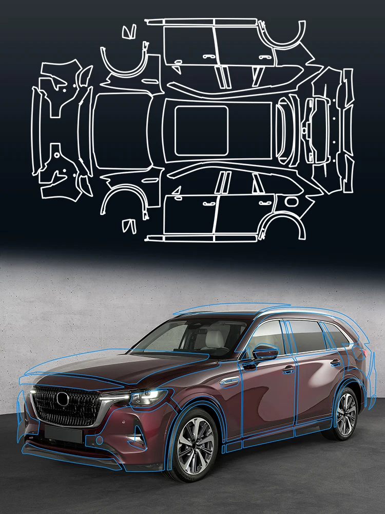 Устойчивая к царапинам защитная пленка из ТПУ для автомобильной краски, предварительно вырезанная пленка для Mazda CX80 CX-80 2025 2026, самовосстанавливающаяся, PPF, устойчивая к царапинам
Устойчивая к царапинам защитная пленка из ТПУ для автомобильной краски, предварительно вырезанная пленка для Mazda CX80 CX-80 2025 2026, самовосстанавливающаяся, PPF, устойчивая к царапинам