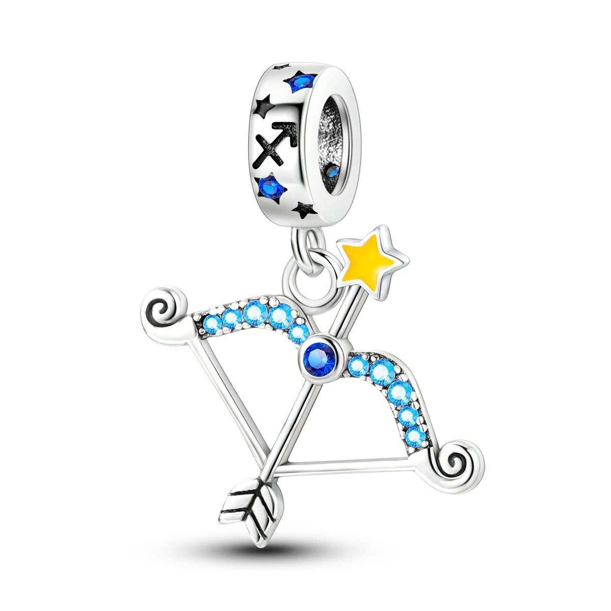 925 Sterling Silver Sagittarius Bow Arrow Charm Pendant Zodiac Horoscope Women DIY Bracelet Necklace Birthday Jewelry Gift
925 Sterling Silver Sagittarius Bow Arrow Charm Pendant Zodiac Horoscope Women DIY Bracelet Necklace Birthday Jewelry Gift