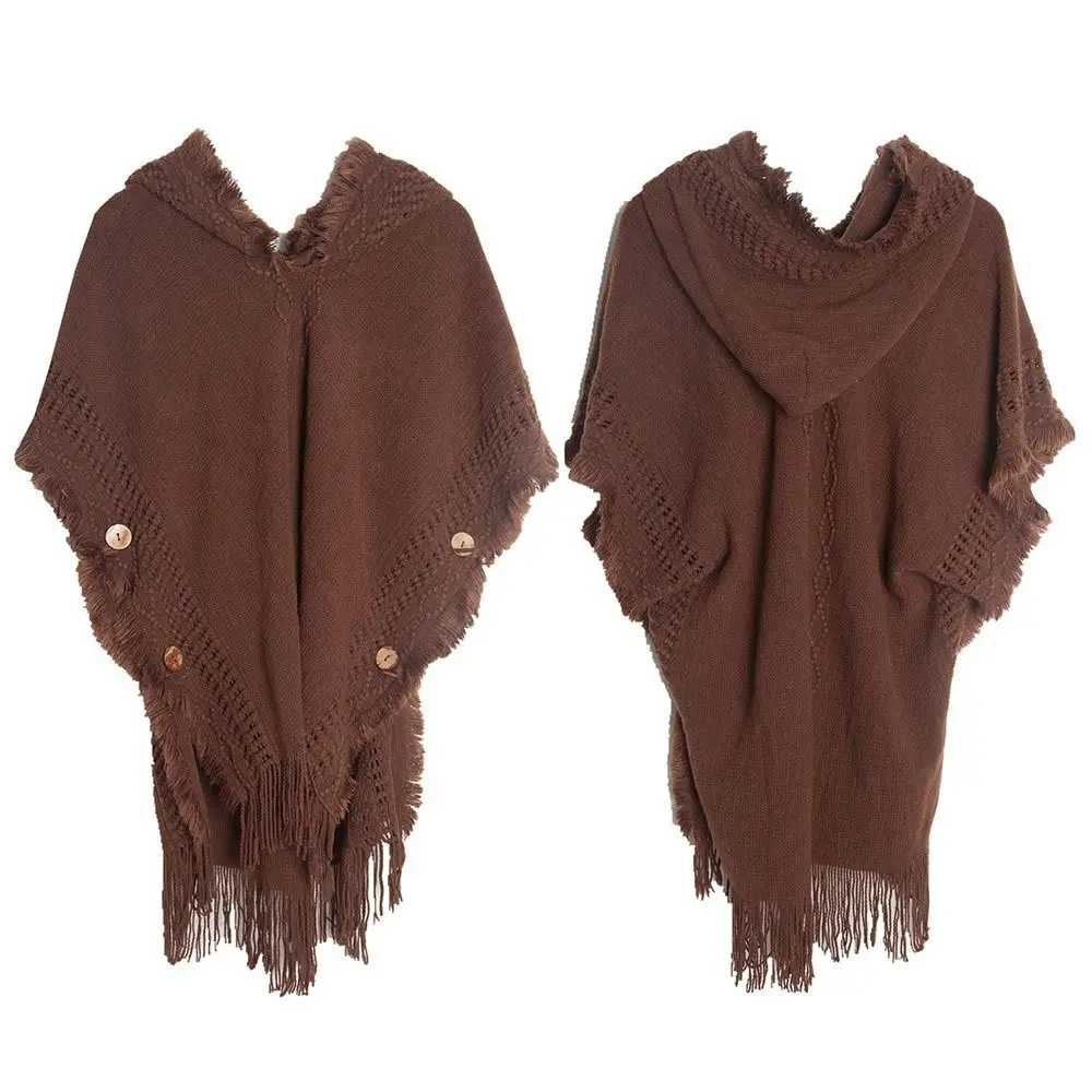 Wedding Party Bohemian Hooded Knitted Shawl Winter Warm Button Wraps Scarf Coat Cloak Cardigan
Wedding Party Bohemian Hooded Knitted Shawl Winter Warm Button Wraps Scarf Coat Cloak Cardigan