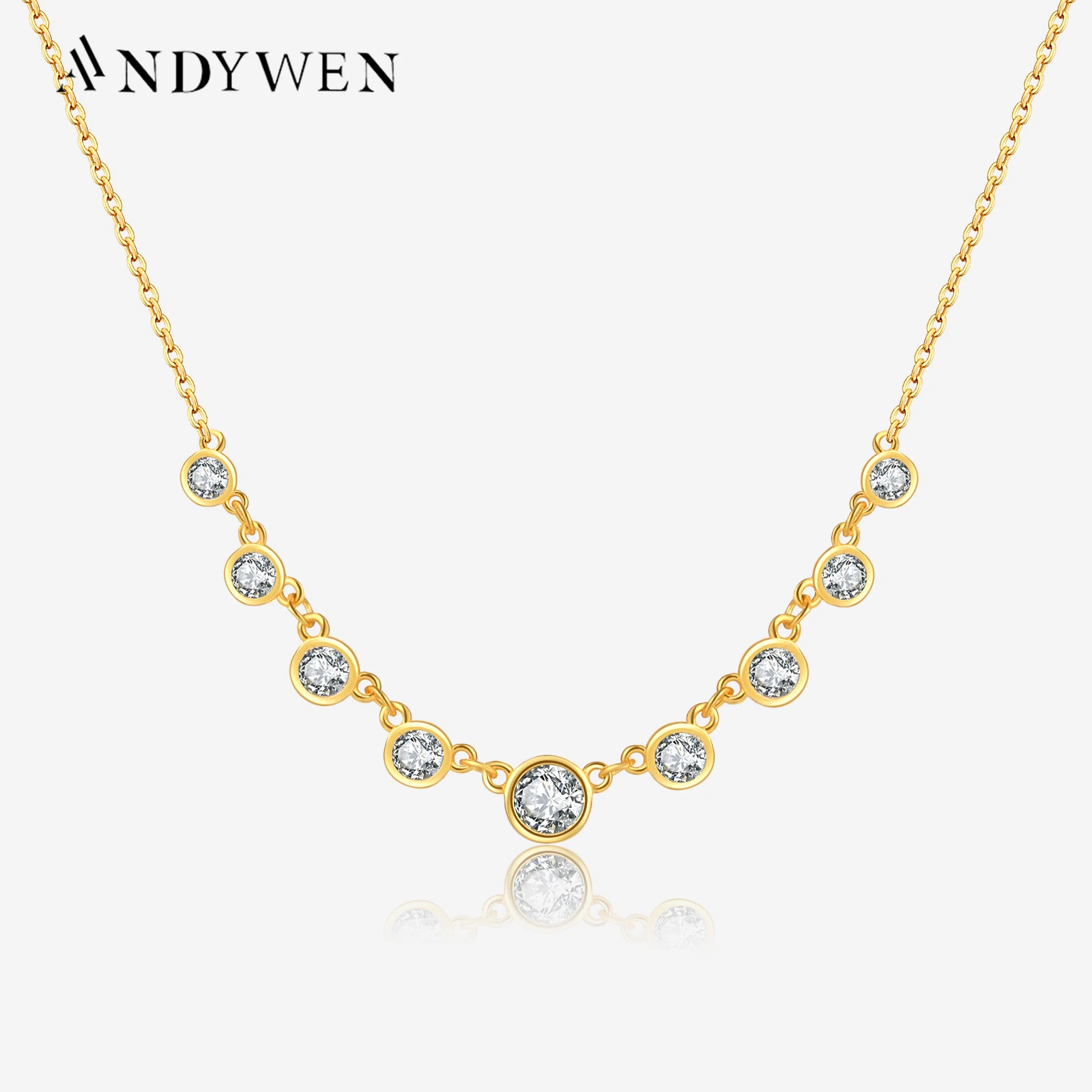 ANDYWEN 925 Sterling Silver Gold Zircon Charm Beads Luxury Pendant Long Chain Choker Women luxury Fine Jewelry 2023
ANDYWEN 925 Sterling Silver Gold Zircon Charm Beads Luxury Pendant Long Chain Choker Women luxury Fine Jewelry 2023