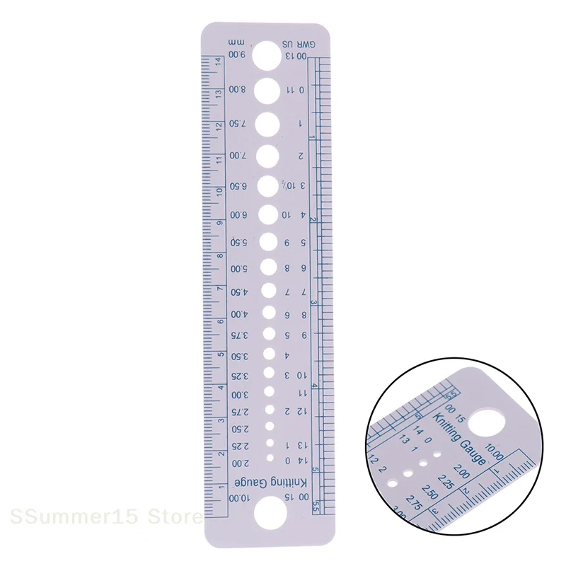 【R】Knitting Accessories Needle Gauge Inch Sewing Ruler Tool CM 2-10mm Size Measure
【R】Knitting Accessories Needle Gauge Inch Sewing Ruler Tool CM 2-10mm Size Measure