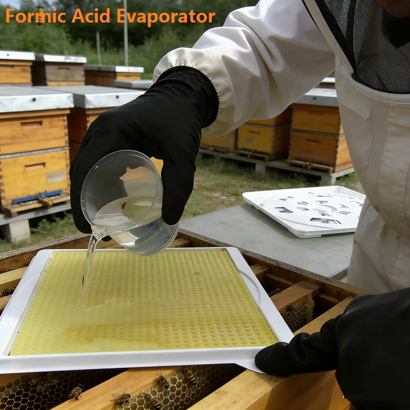 Adjustable Formic Acid Evaporator Formic Acid FAM Dispenser Varroa Mites Treatment Formic Acid Dispenser Beekeeping Tools
Adjustable Formic Acid Evaporator Formic Acid FAM Dispenser Varroa Mites Treatment Formic Acid Dispenser Beekeeping Tools