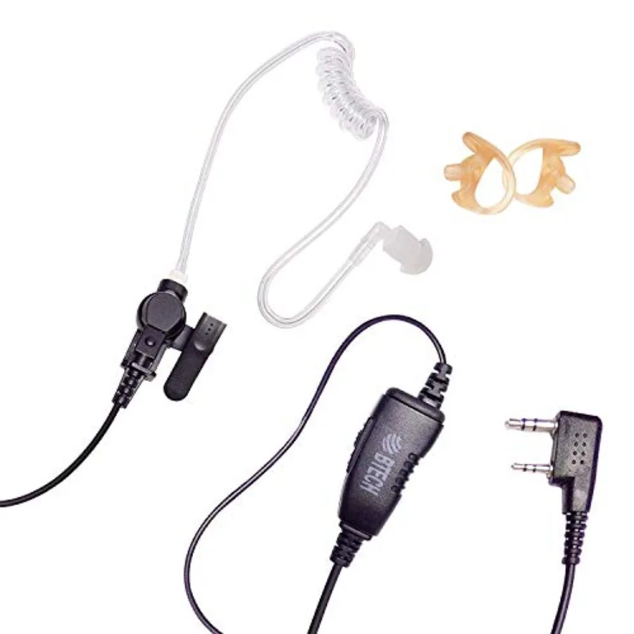QHM07 Platinum Series Noise-Cancelling Earpiece with in-line PTT and Microphone for K1 Radios Like BaoFeng, Kenwood Radios Incl
QHM07 Platinum Series Noise-Cancelling Earpiece with in-line PTT and Microphone for K1 Radios Like BaoFeng, Kenwood Radios Incl