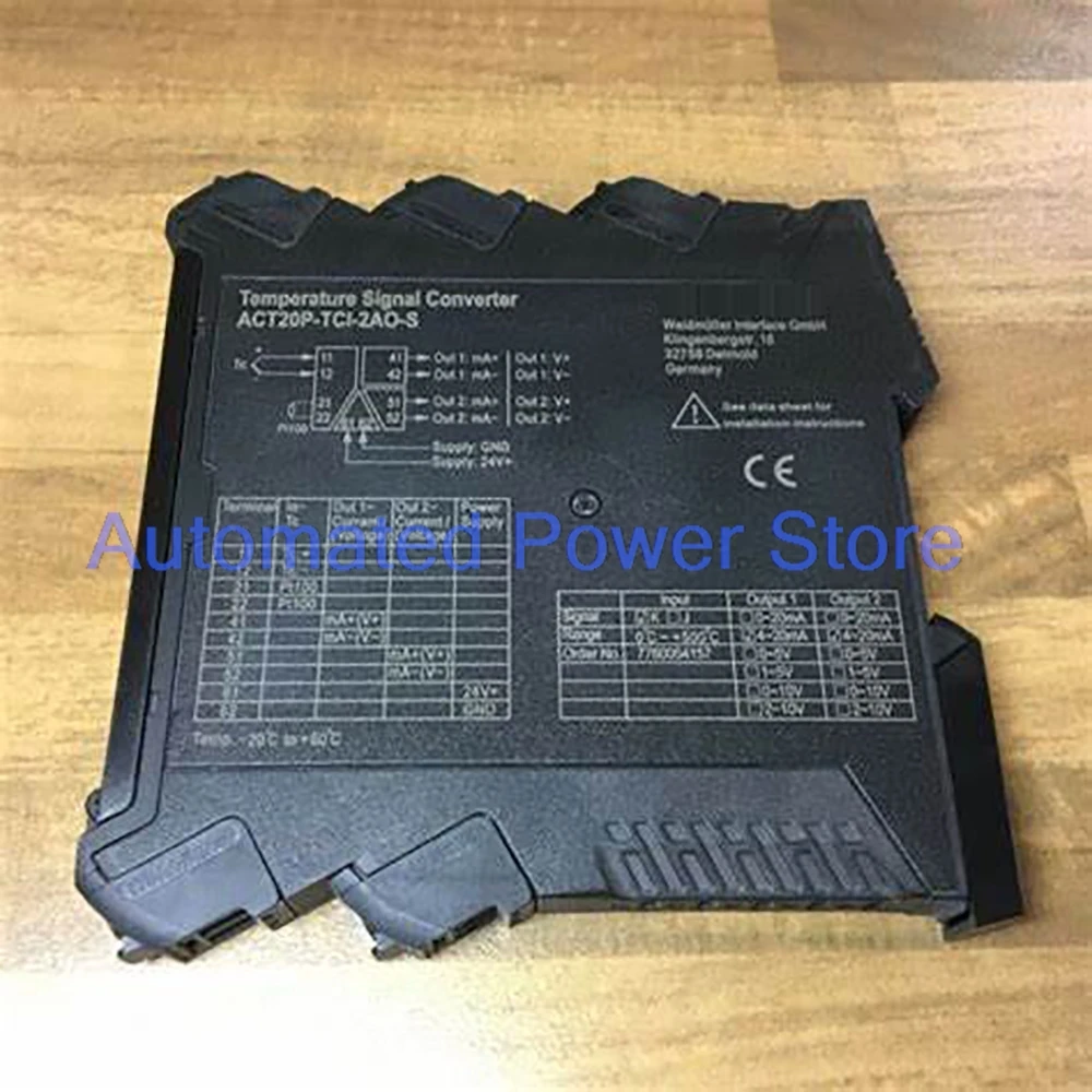 ACT20P-TCI-2AO-S 7760054237 Temperature Signal Converter
ACT20P-TCI-2AO-S 7760054237 Temperature Signal Converter