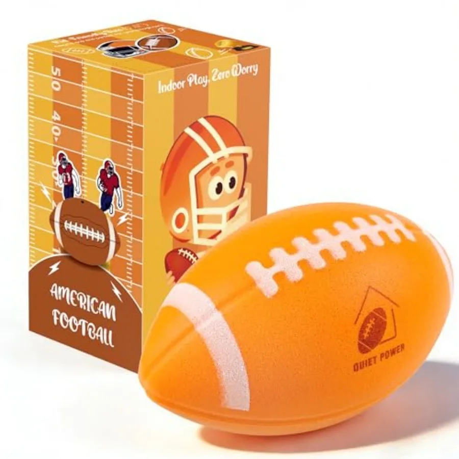 Silent Indoor Football Soft Foam Quiet Football for Indoor and Outdoor Play Low Bounce, Soft Impact Design Gift-Ready for Home
Silent Indoor Football Soft Foam Quiet Football for Indoor and Outdoor Play Low Bounce, Soft Impact Design Gift-Ready for Home