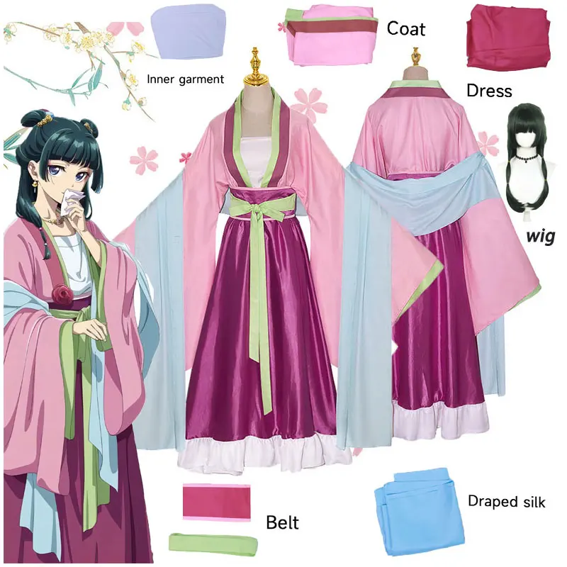 Maomao Cosplay Costume Wig Anime The Apothecary Mao Mao Plus Size Pink Dress Halloween Party for Women
Maomao Cosplay Costume Wig Anime The Apothecary Mao Mao Plus Size Pink Dress Halloween Party for Women