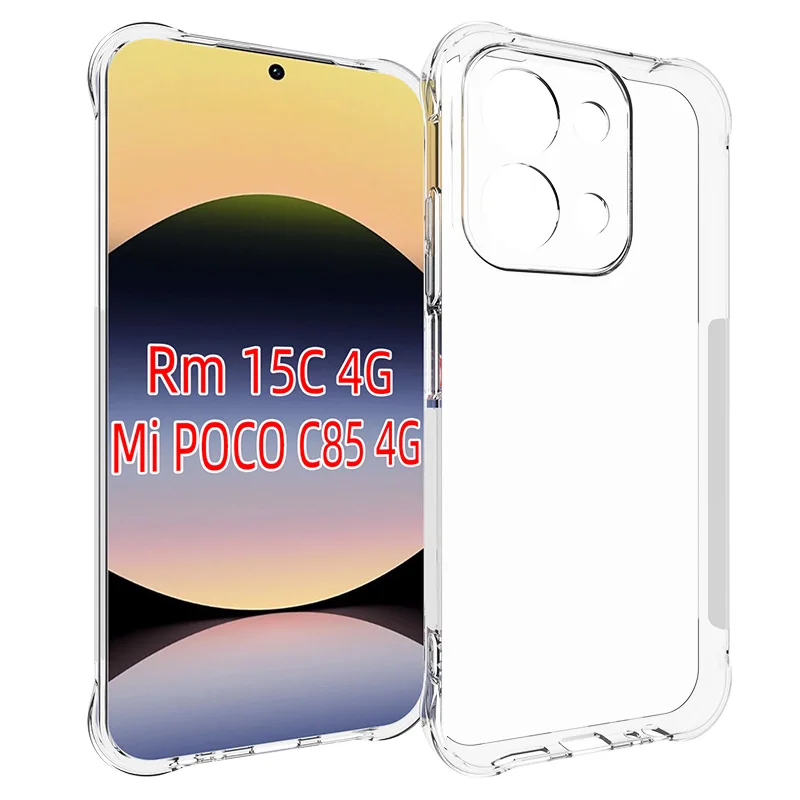 for Xiaomi Poco C85 Shockproof Cases Air Buffer Anti Drop Phone Bumper Soft TPU Transparent Cover
for Xiaomi Poco C85 Shockproof Cases Air Buffer Anti Drop Phone Bumper Soft TPU Transparent Cover