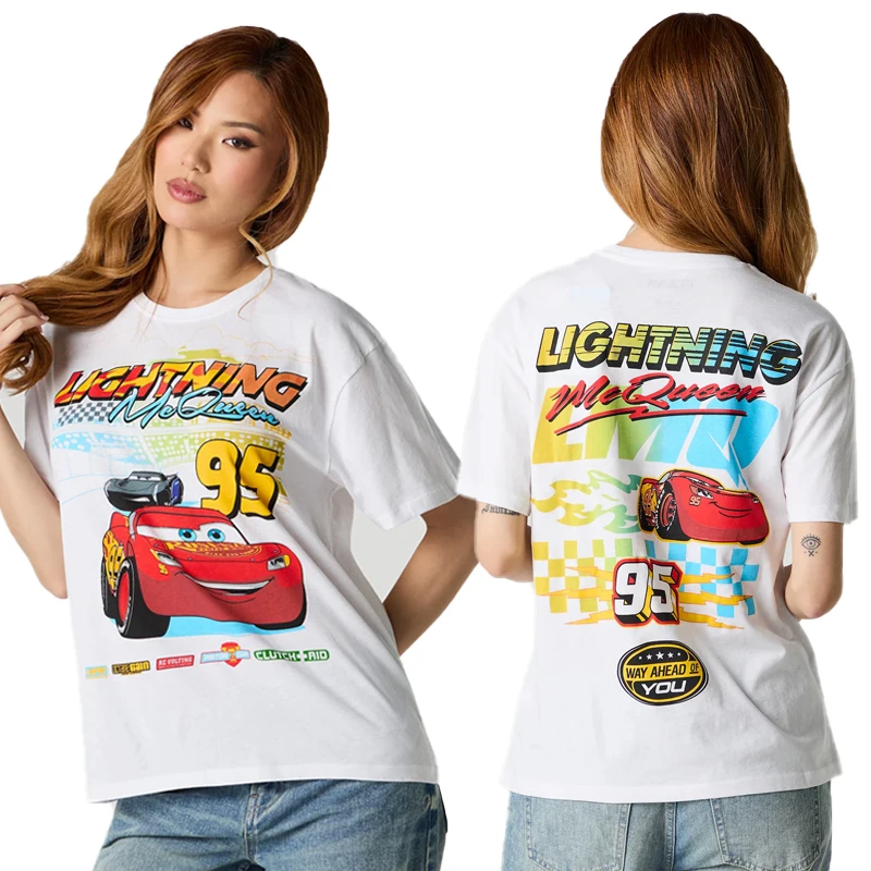 Семейная летняя мужская и женская футболка с рисунком Sally I'm Lightning Cars McQueen, аксессуары, забавный хлопковый топ для пар, детская футболка
Семейная летняя мужская и женская футболка с рисунком Sally I'm Lightning Cars McQueen, аксессуары, забавный хлопковый топ для пар, детская футболка