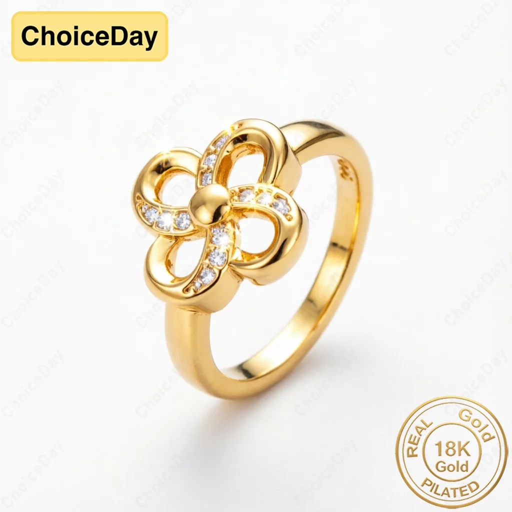 18K Gold Plated Exquisite Floral Zirconia Ring for Women - Elegant and Stylish Engagement Party Gift Jewelry
18K Gold Plated Exquisite Floral Zirconia Ring for Women - Elegant and Stylish Engagement Party Gift Jewelry